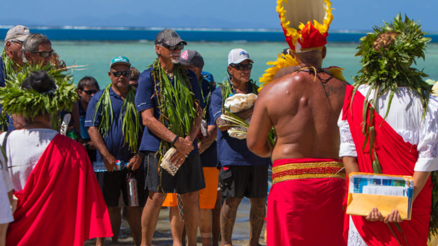 VIDEO: Hokulea, Hikianalia Ceremonial Return To Taputapuatea