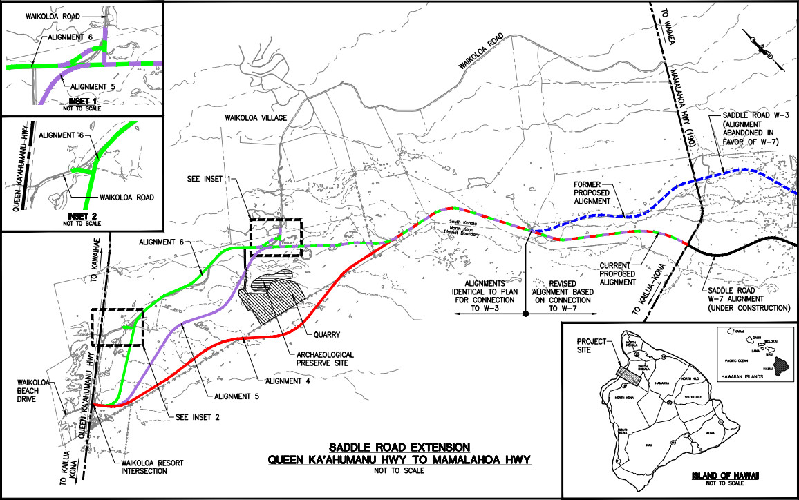 saddle road map