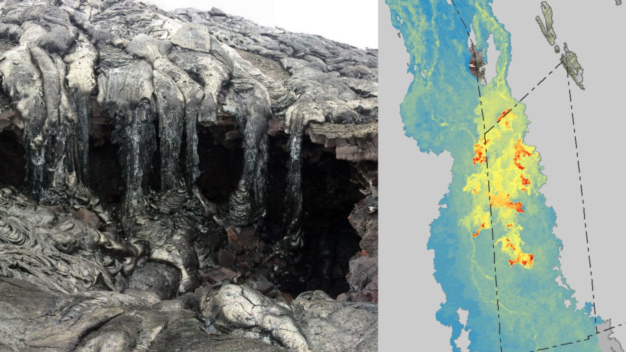Scientists Map Flow Field, Find Lava Tube