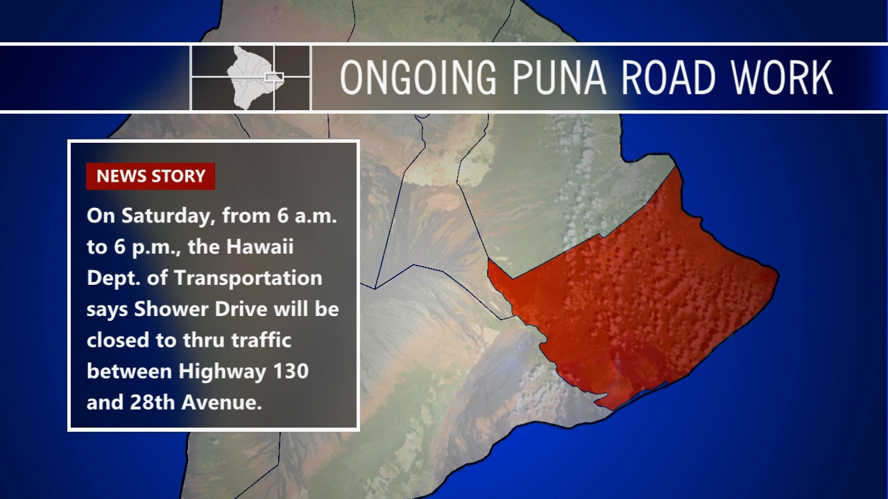 KeaauPahoa Road Shoulder Lane Conversion Work Slated