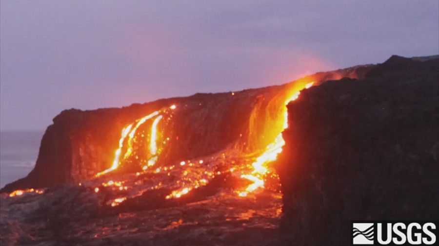 VIDEO: Lava Breakouts Light Up The Night On Hawaii Island