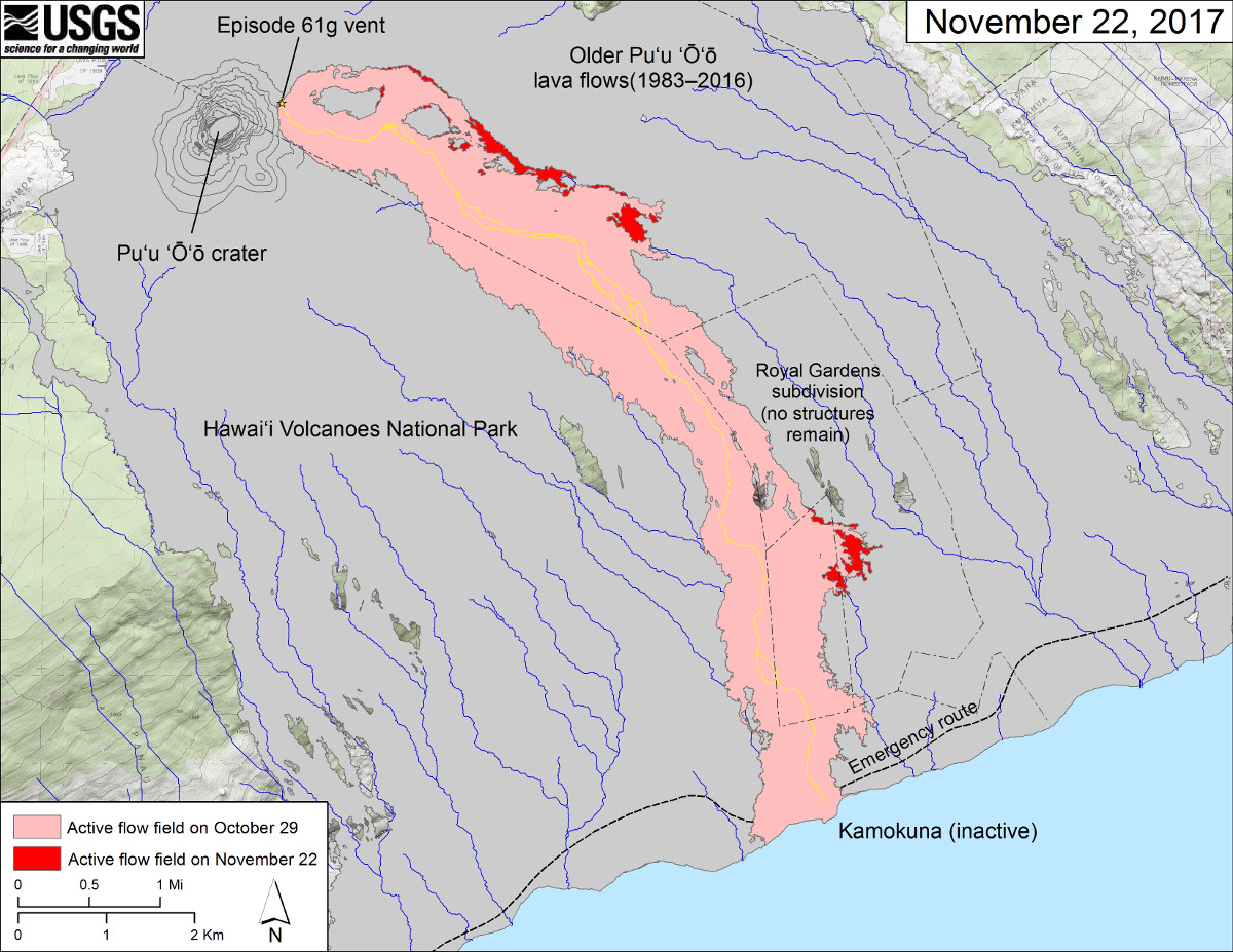 New USGS Maps, Photos Chart Lava Flow Changes