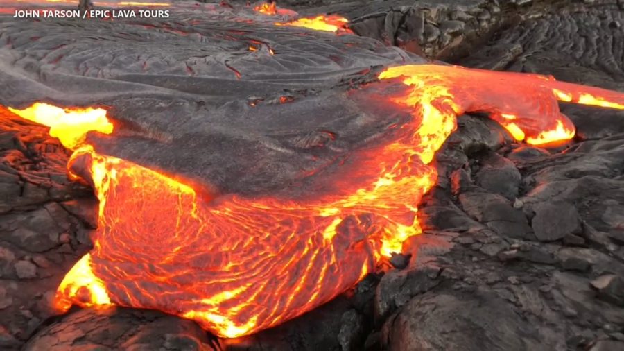 VIDEO: Lava Sizzles As Busy Season Begins At Hawaii Volcanoes Park