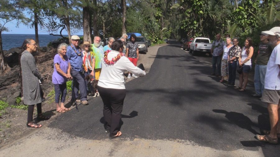 VIDEO: Beach Road Paved In Case Of Puna Evacuation