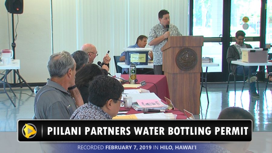 VIDEO: Planning Puts Off Hilo Water Bottling Permit Decision