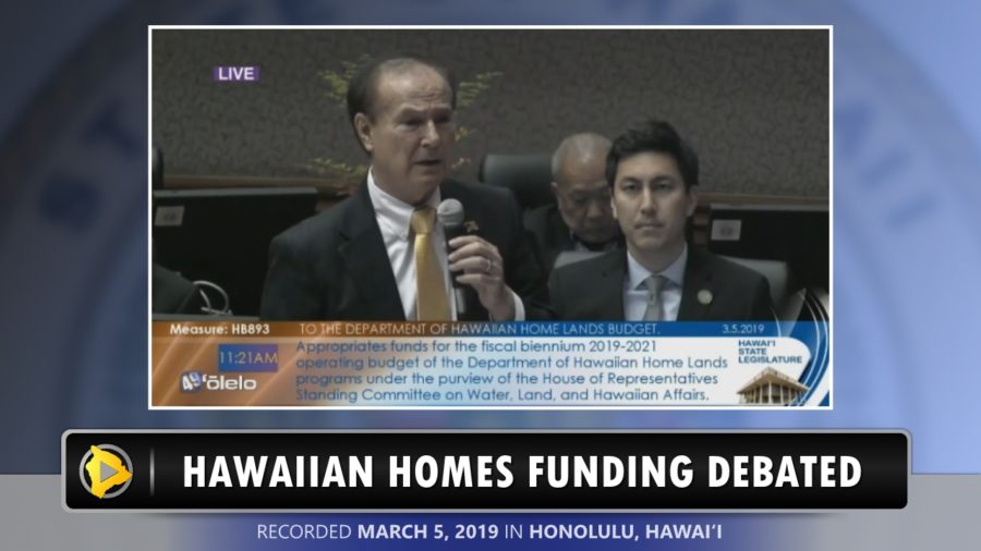 VIDEO: Hawaiian Homes Funding Debated In The House