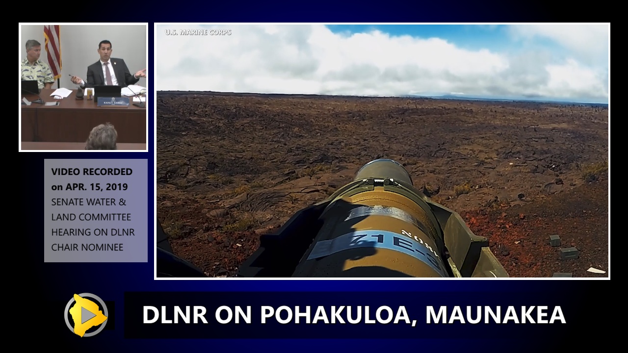 VIDEO DLNR Chair Gives Pohakuloa, Mauna Kea, TMT Update
