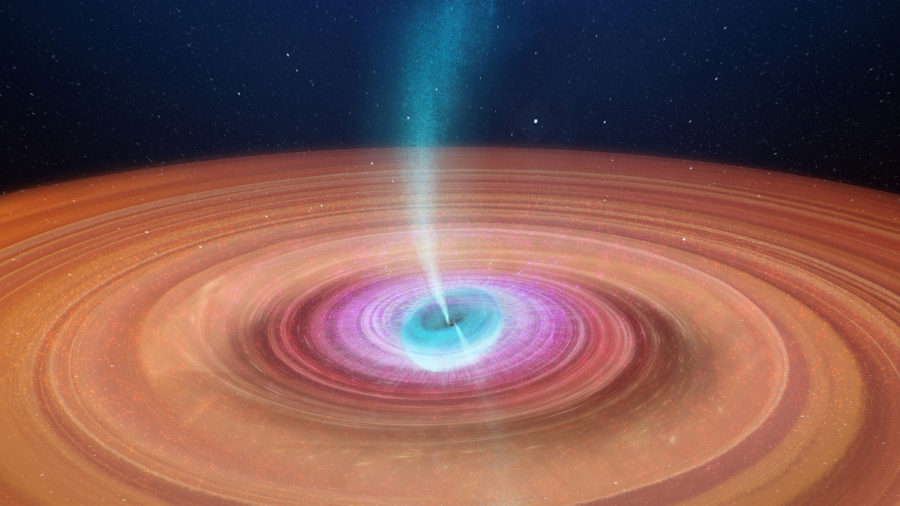 VIDEO: Plasma Jets Observed Ejecting From Rapidly Spinning Black Hole