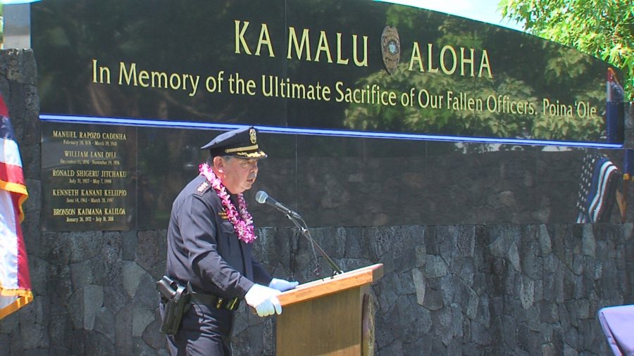 VIDEO: Police Week Ceremony Held In Hilo, Officer Kaliloa Added To Memorial Wall