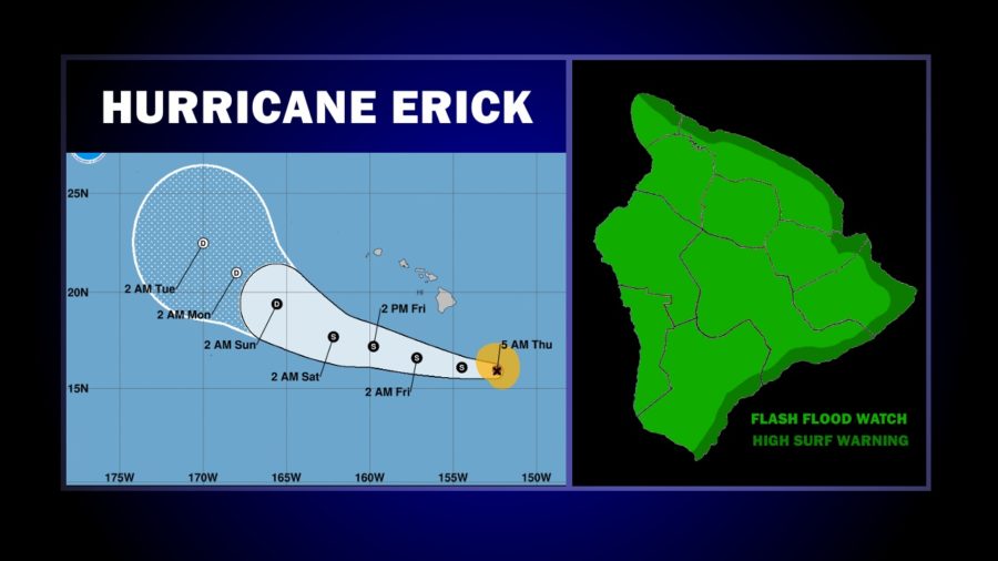 VIDEO: Hurricane Erick Triggers Flash Flood Watch, High Surf Warning