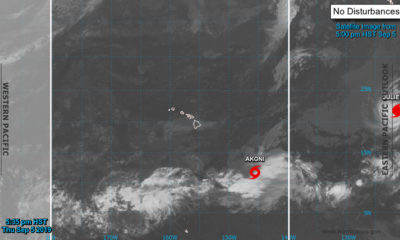 Tropical Storm Akoni Forms Southeast Of Hawaii