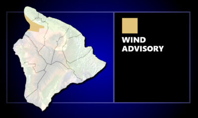 Wind Advisory In Effect For Area of Kohala