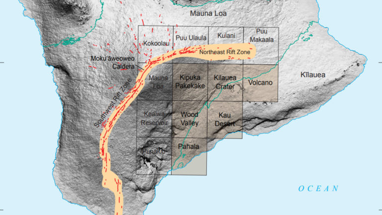 VOLCANO WATCH: Detailed Map Of Mauna Loa Southeast Flank Produced