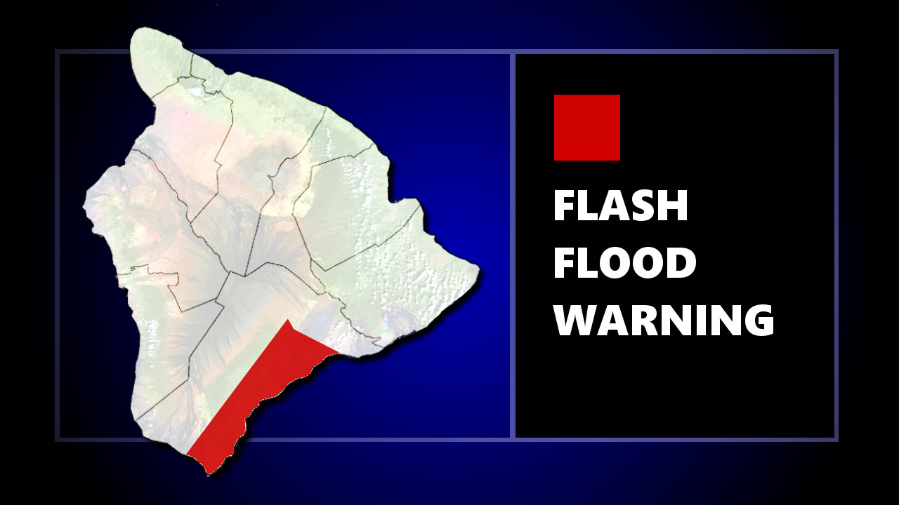 Flash Flood Warning In Kaʻu, Highway 11 Closed