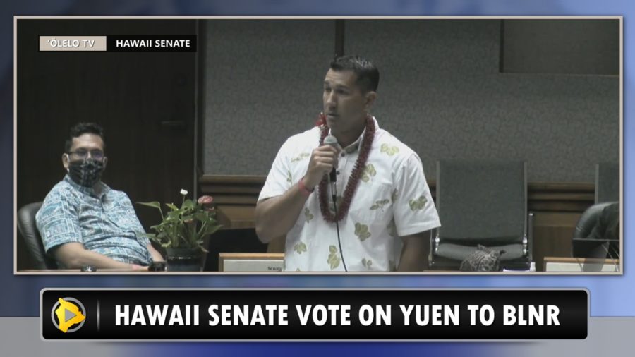 VIDEO: Senate Votes To Approve Yuen Back On BLNR