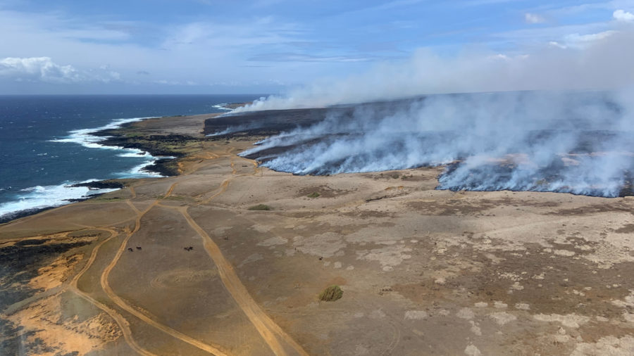 Firefighters Battle 3,500-acre Brushfire In Kaʻu