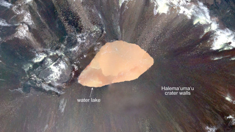 New Map Of Kilauea Volcano Summit Water Lake Released