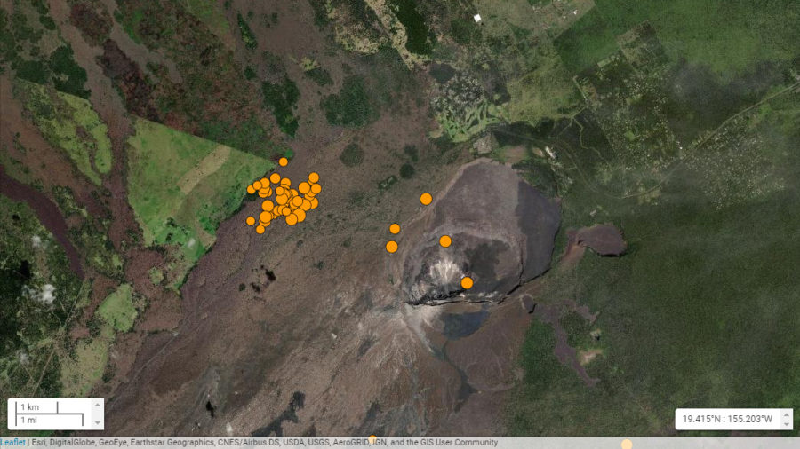 Earthquake Swarm Near Kilauea Summit Continues