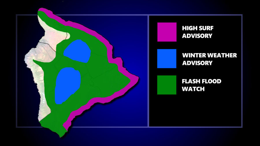 Weather Alerts In Place For Hawaiʻi Island