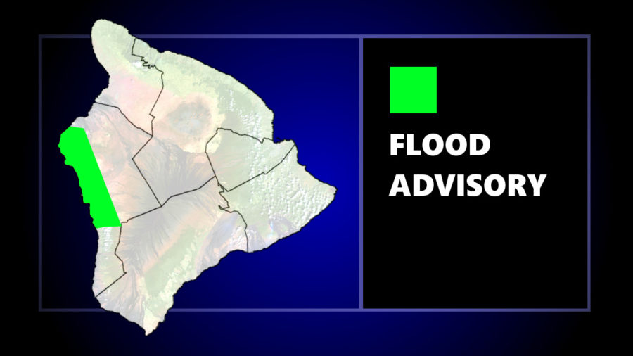 Flood Advisory For Kona, Portion Of Highway Closed