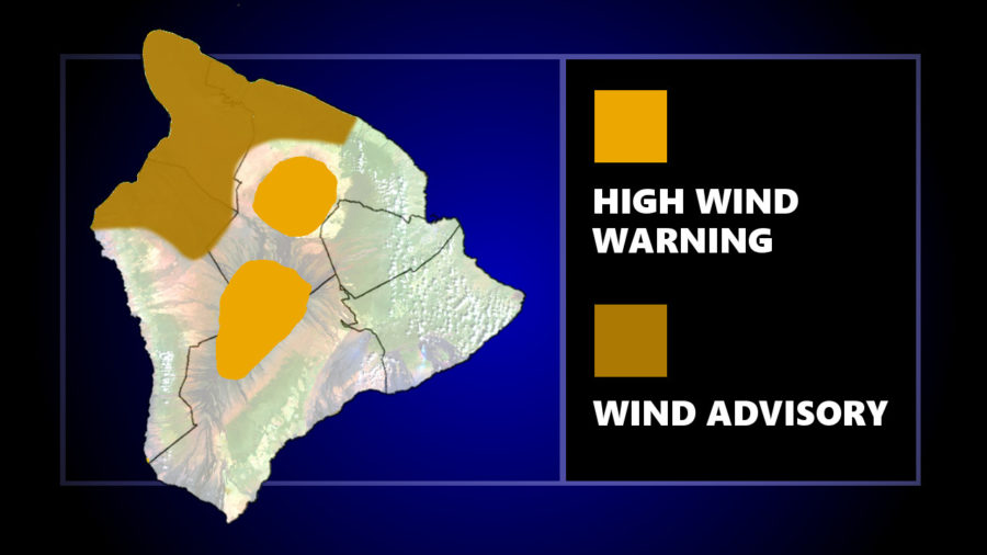 Wind Advisory Posted For Hawaiʻi, Warning For Summits