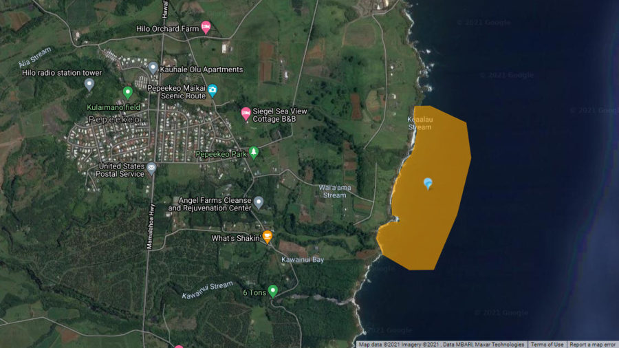 Wastewater Discharge Reported Off Pepeʻekeo