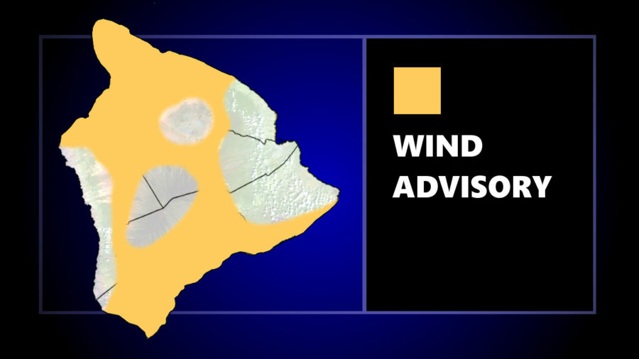 Wind Advisory Posted For Most Of Hawaiʻi Island