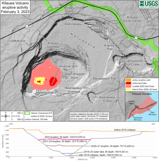 New Maps Chart Changes At Erupting Kilauea Summit