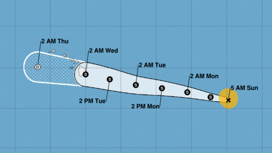 Calvin Now A Tropical Storm, Heading Towards Hawaiʻi