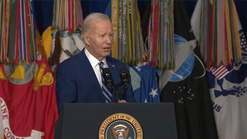 image of President Biden from White House video
